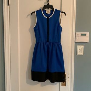 Kate Spade Scuba Blue, White, and Black Dress